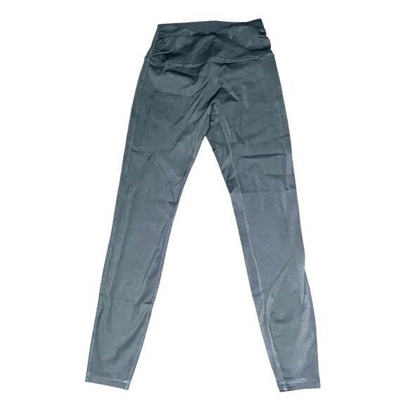 Halara Crossover Waist Workout Active Yoga Leggings Ruched Sz XXS Army Green - Picture 2 of 9